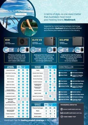 Brochures, Product Specifications & Installation Manuals Madimack